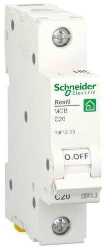 Выключатель автоматический Schneider Electric Resi9 1п 20A C 6кА  картинка